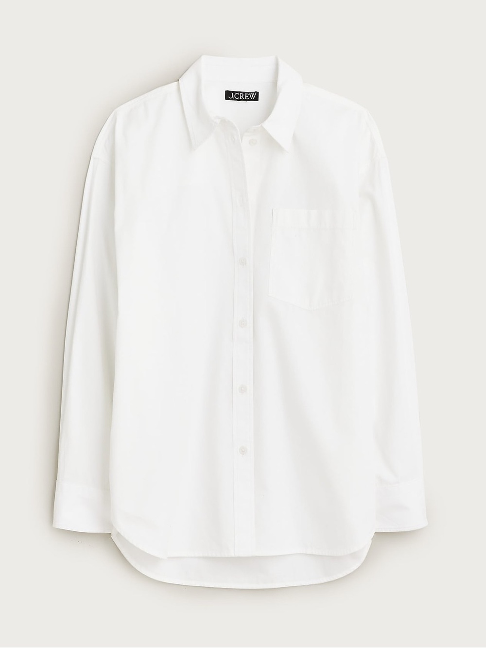 J.Crew White Étienne oversized button-up shirt in lightweight oxford S NWT - Picture 5 of 8